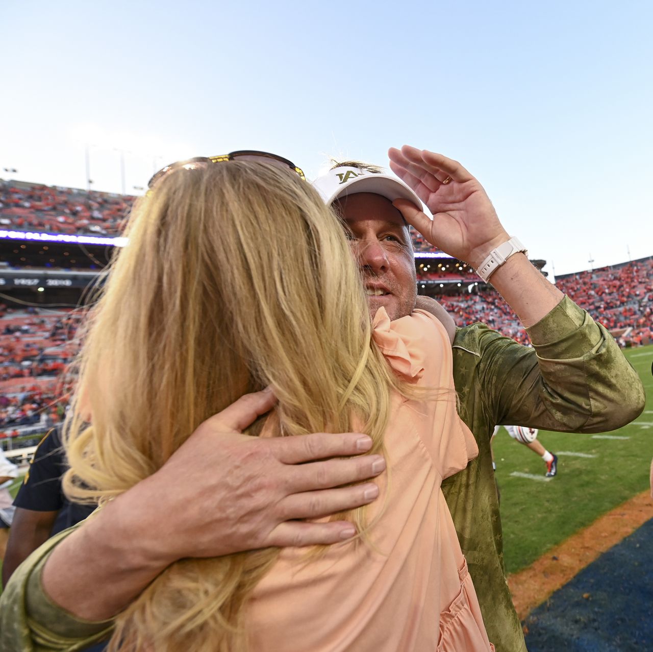 Watch Auburnâs Hugh Freeze celebrate first SEC win with family, friends