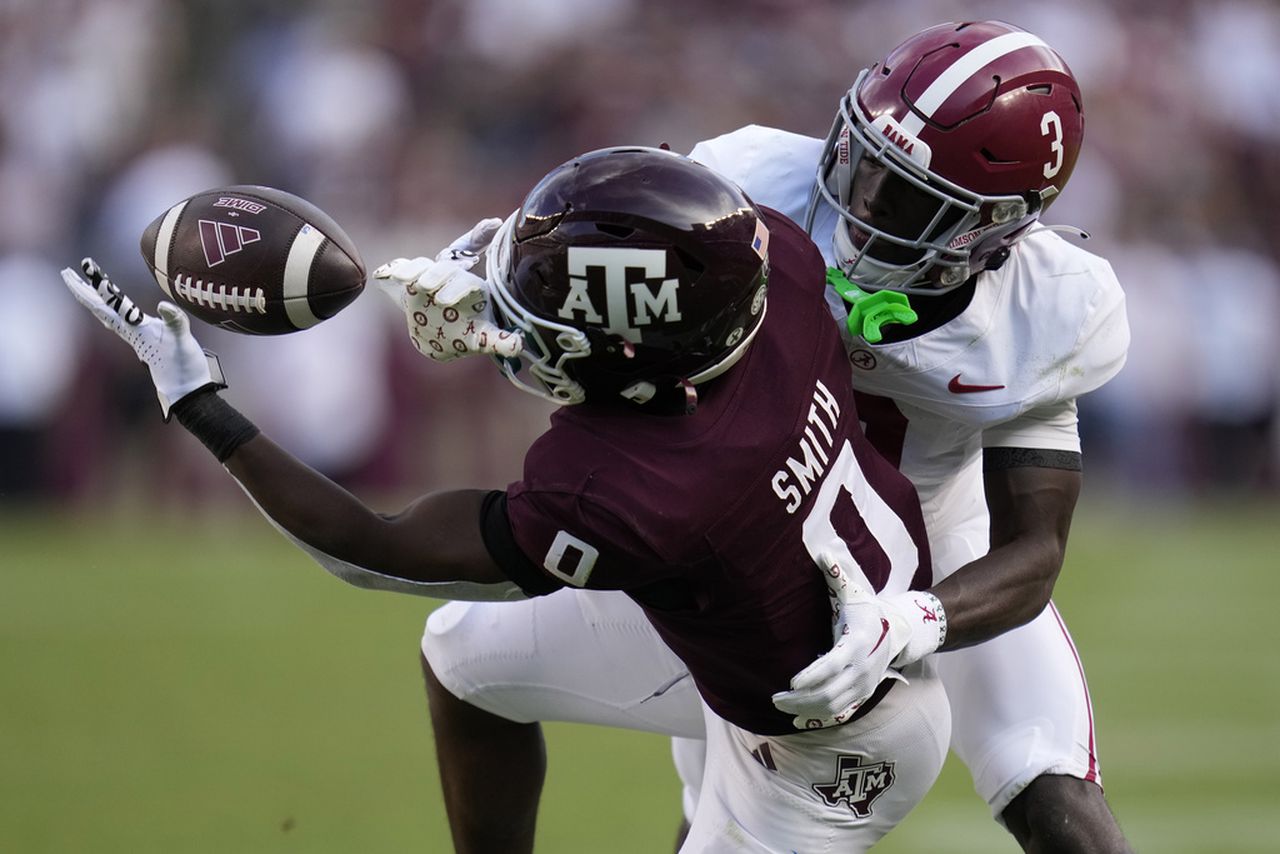 Watch Terrion Arnold bear hug Miss Terry to celebrate Alabama win over Texas A&M