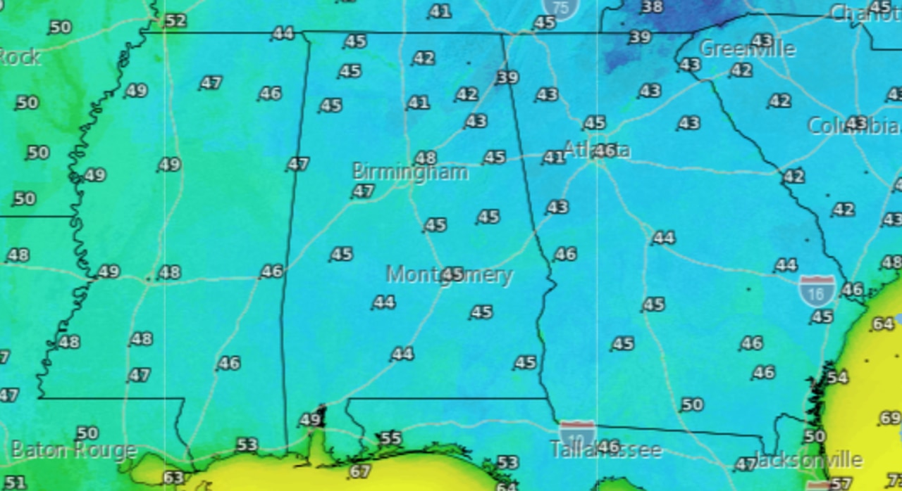 Monday morning lows