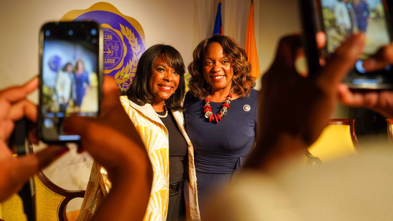 U.S. Rep. Terri Sewell and State Sen. Merika Coleman at Miles College forum