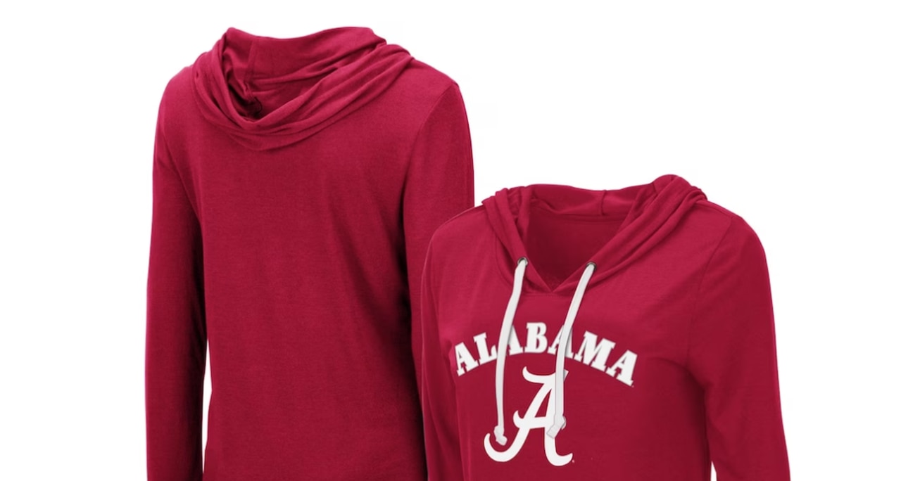 Alabama Women's Lightweight Hooded Long Sleeve T-Shirt