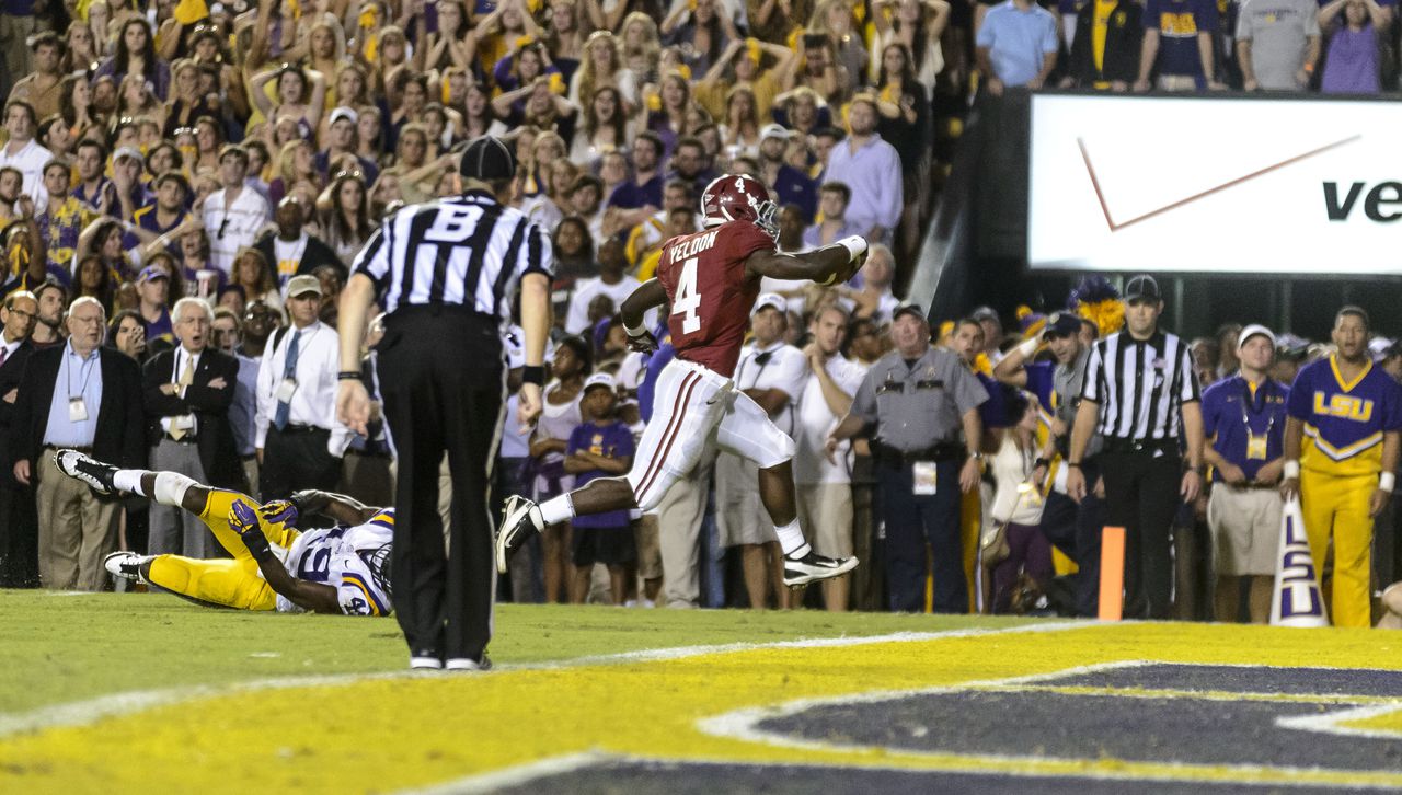 Alabama Football Game 9 - Alabama (8-0), (SEC 5-0) at LSU (7-1), (SEC3-1) Ala - 21, LSU 17