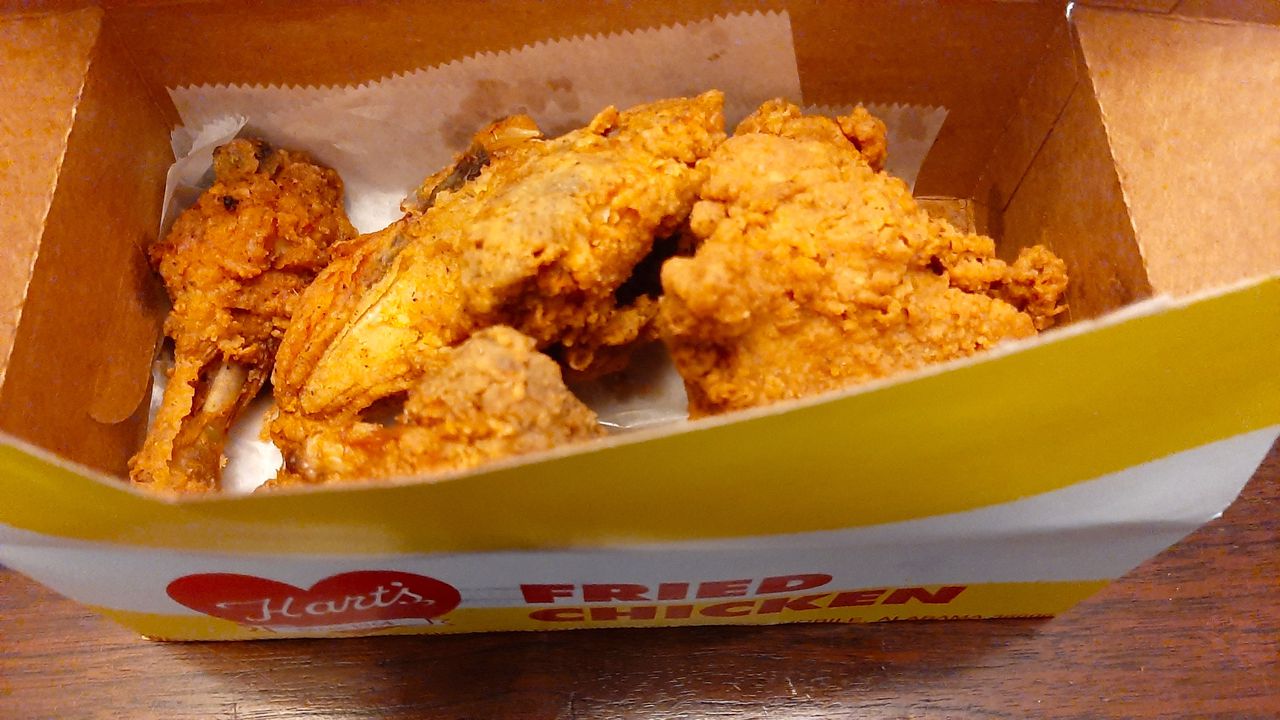 The Hart's Fried Chicken logo has been familiar to Mobilians for several generations now. The guarantee on the box says, "We will replace any items returned to us if you are not completely satisfied."