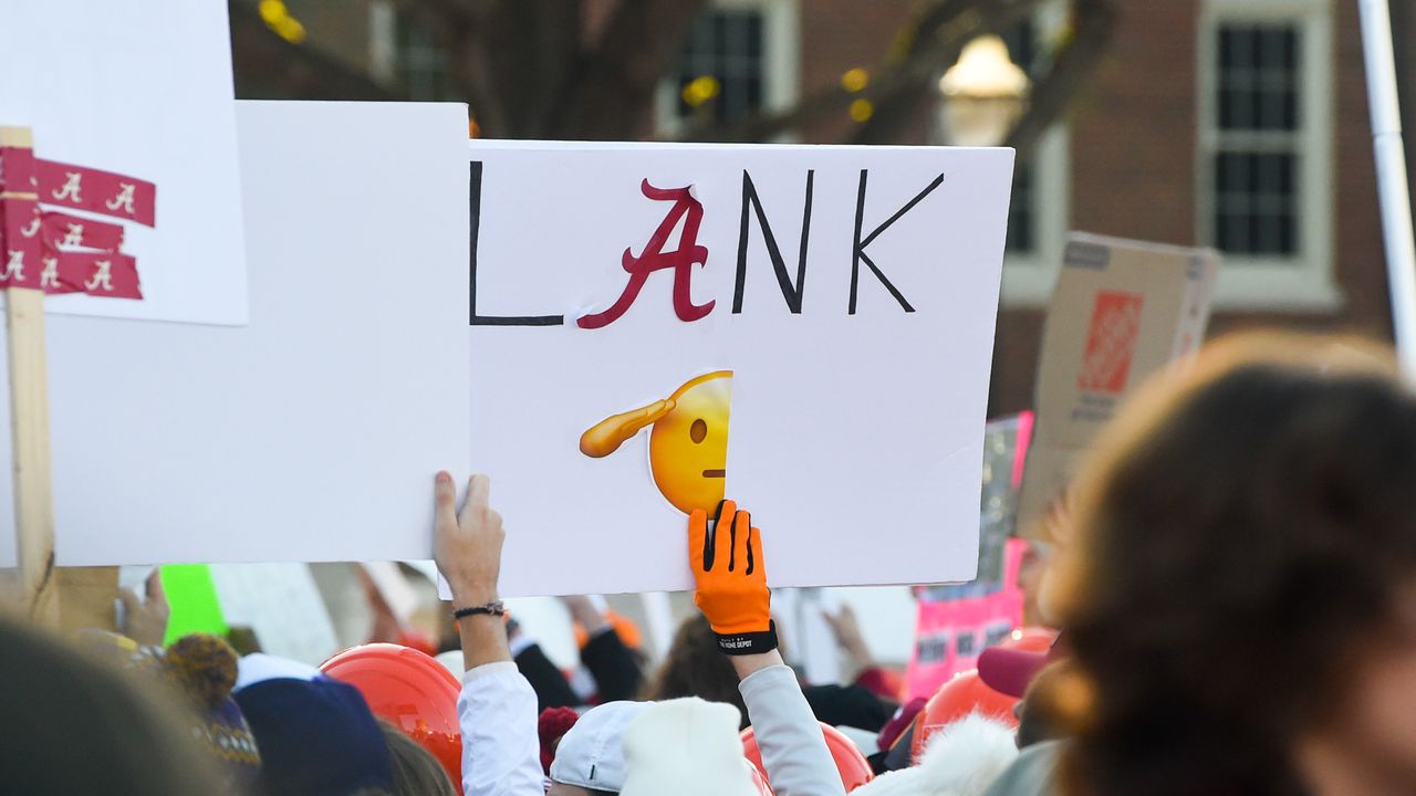 âGameDayâ signs for Alabama-LSU, include Miss Terry, Brian Kelly and Nick Saban the Tiger King