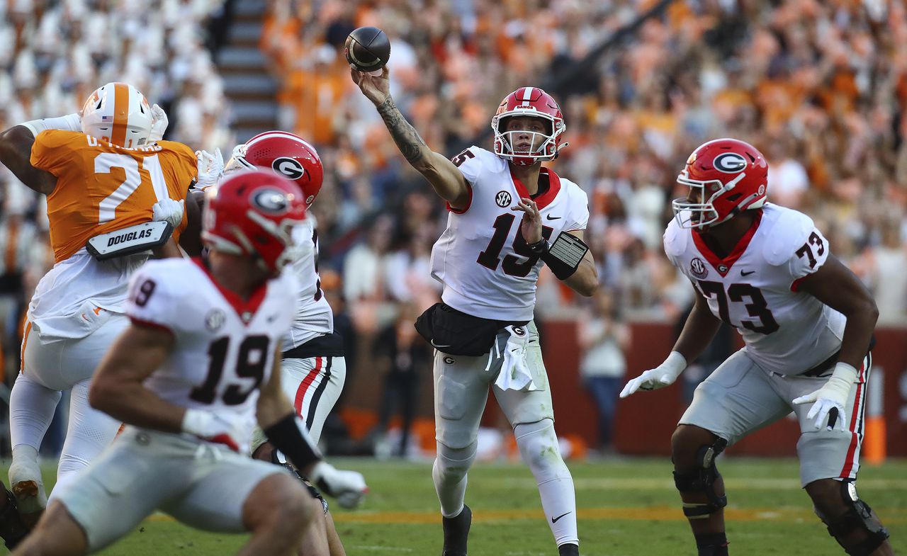 Georgia quarterback Carson Back