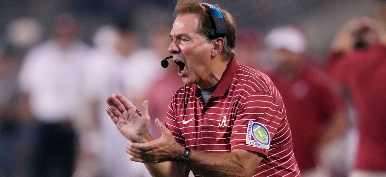 Alabama footballâs Nick Saban gets animated talking player attitudes