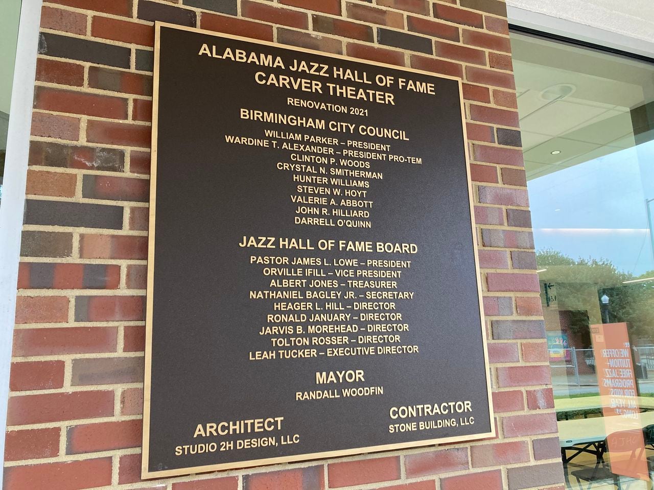 Alabama Jazz Hall of Fame sign