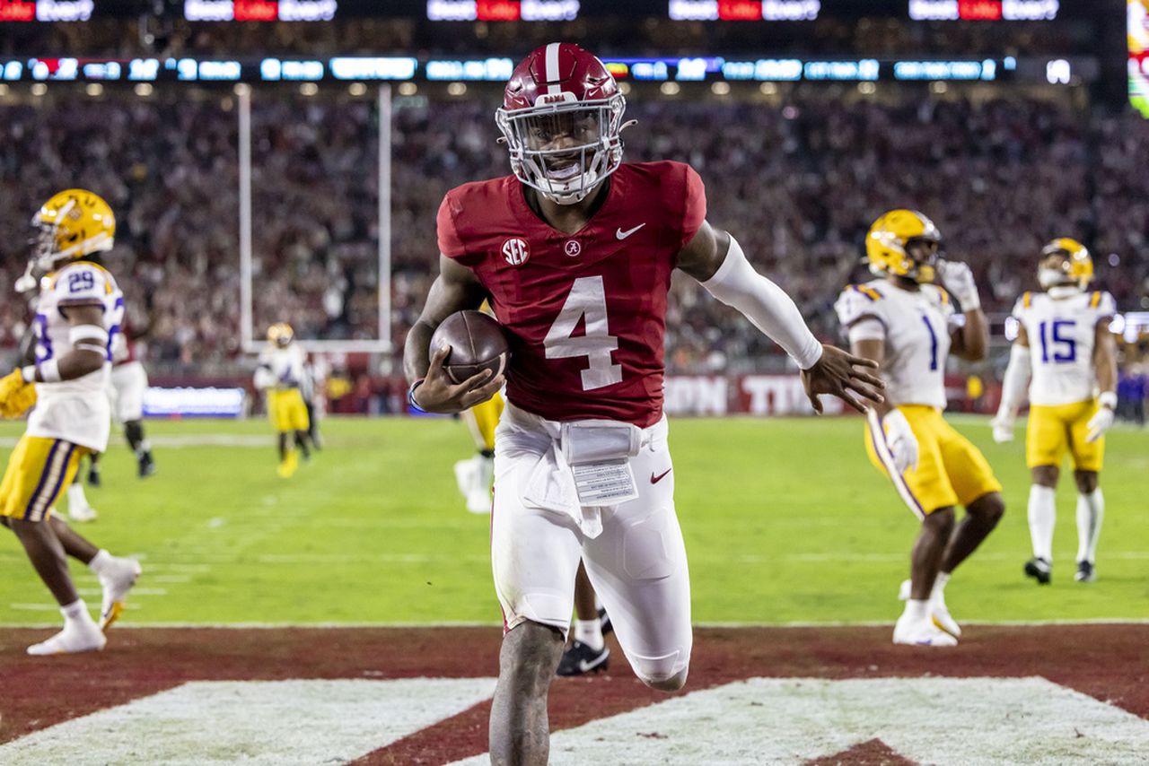 Alabamaâs Jalen Milroe on LSU win: âSo that was (Nick Sabanâs) birthday gift right thereâ