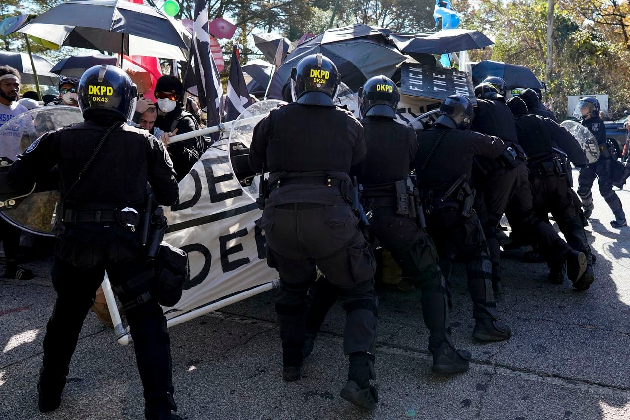 Atlanta police, protesters clash in streets near âCop Cityâ training center