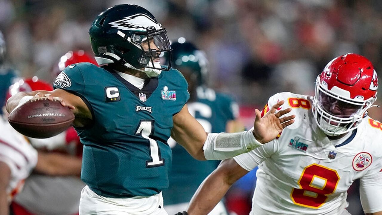 Eagles QB Jalen Hurts streaking into Super Bowl rematch