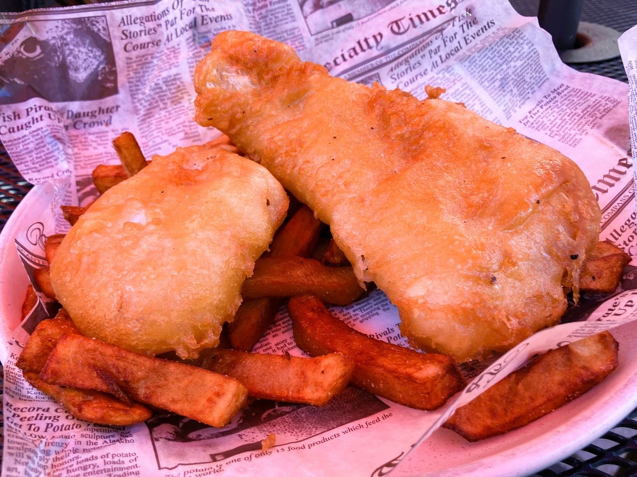 English fish-and-chips in fried-catfish-centric Alabama? Bloody brilliant