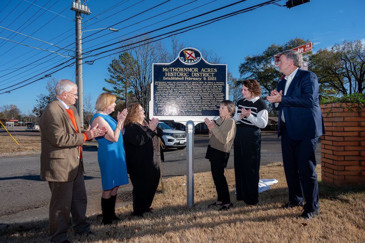 Historic Huntsville neighborhood named for five prominent residents