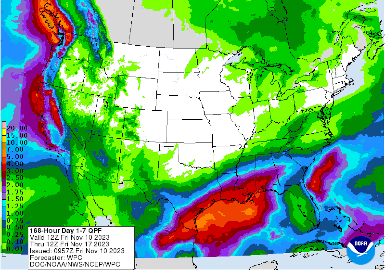 Seven-day precip outlook