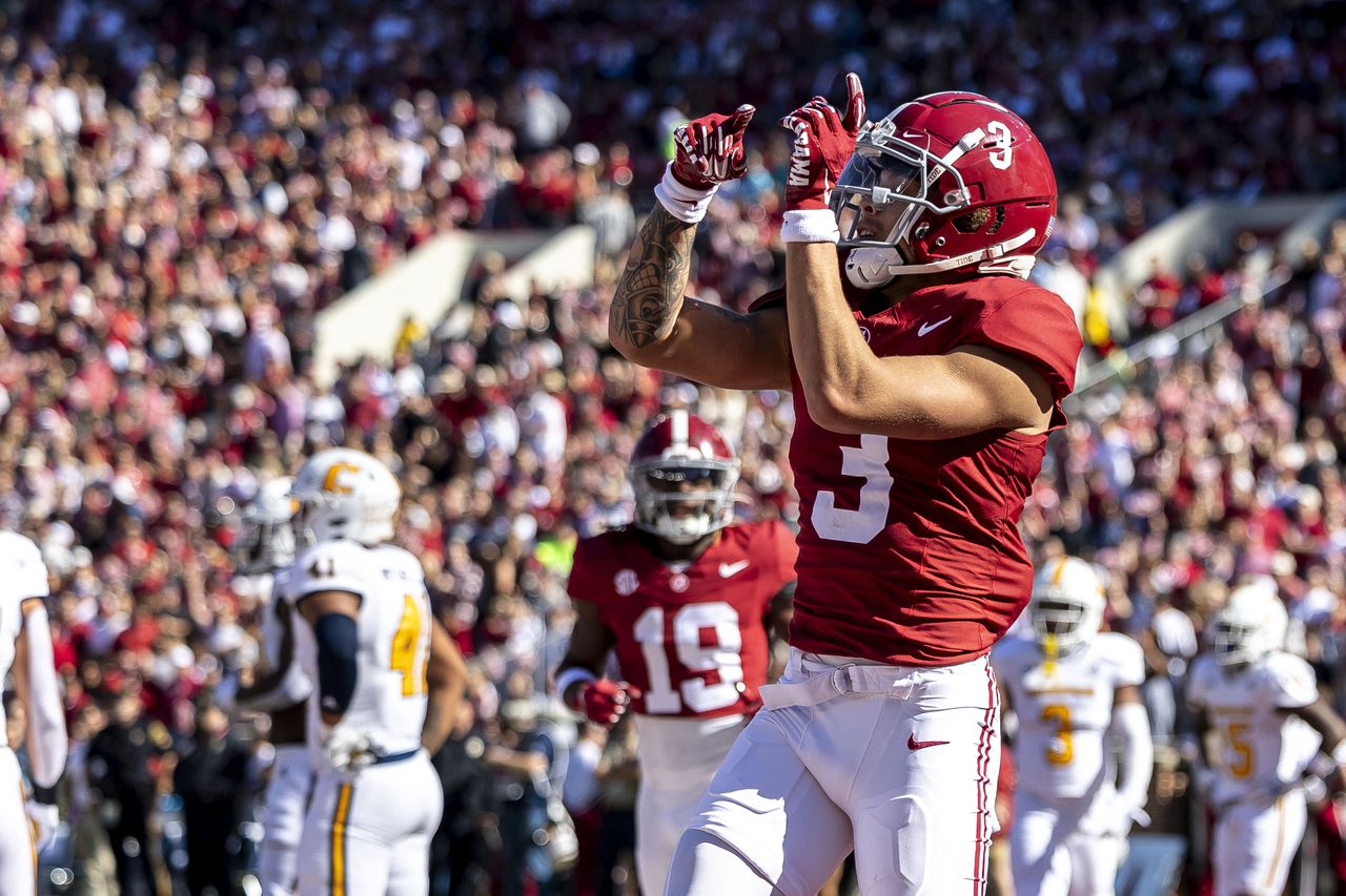 Jermaine Burton returns as Alabamaâs WR1 in senior day blowout