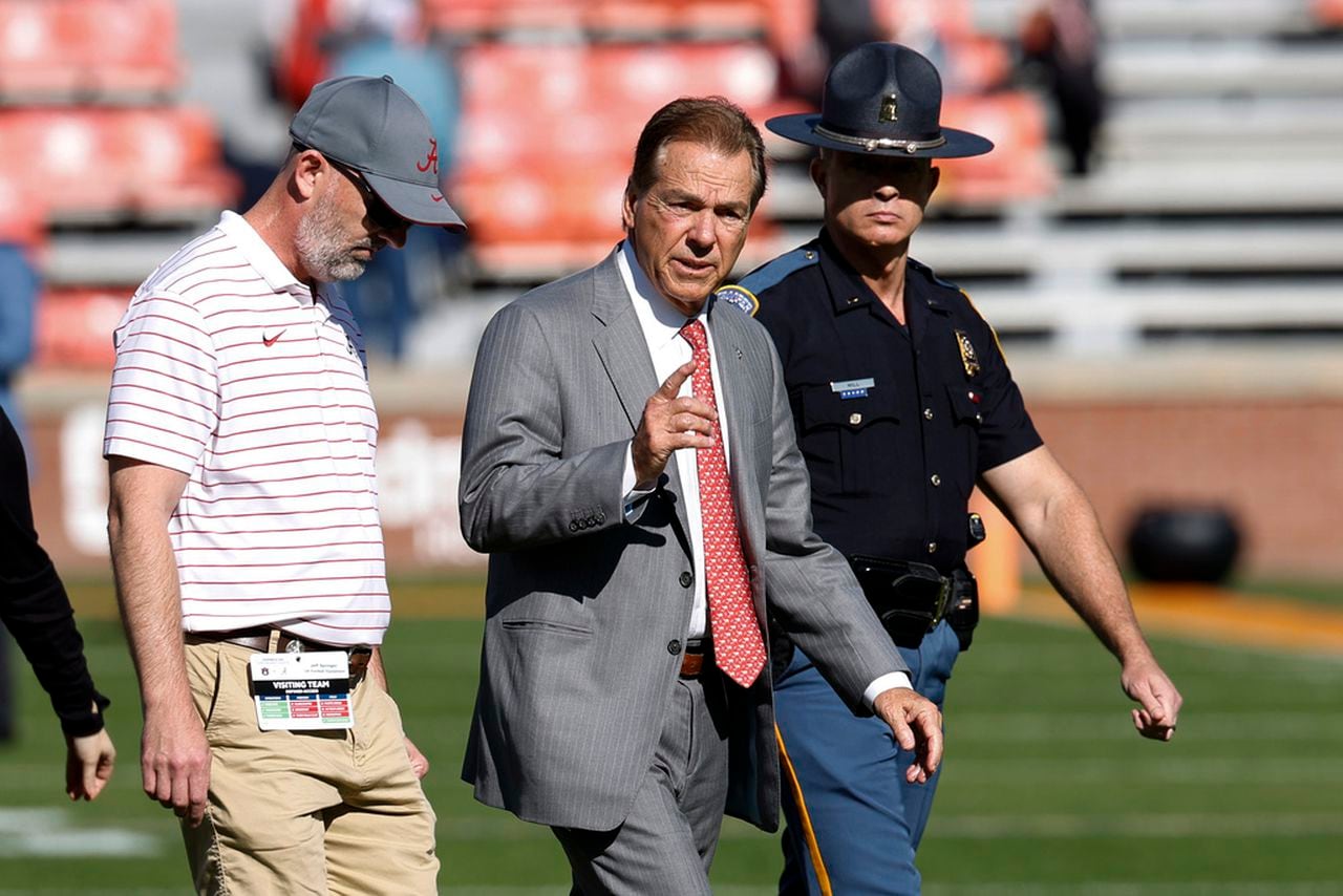 Live updates from Nick Sabanâs press conference after Alabama beat Auburn