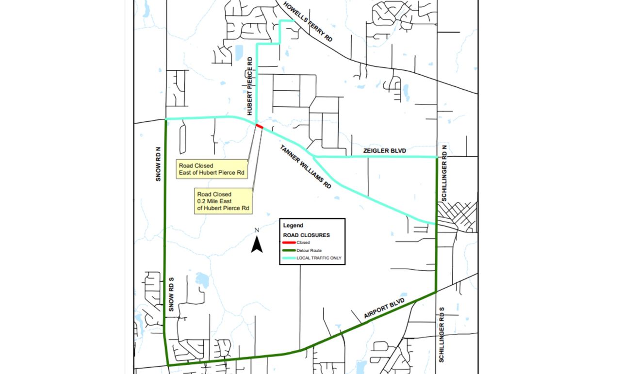 Mobile County plans partial road closure for Nov. 11-13