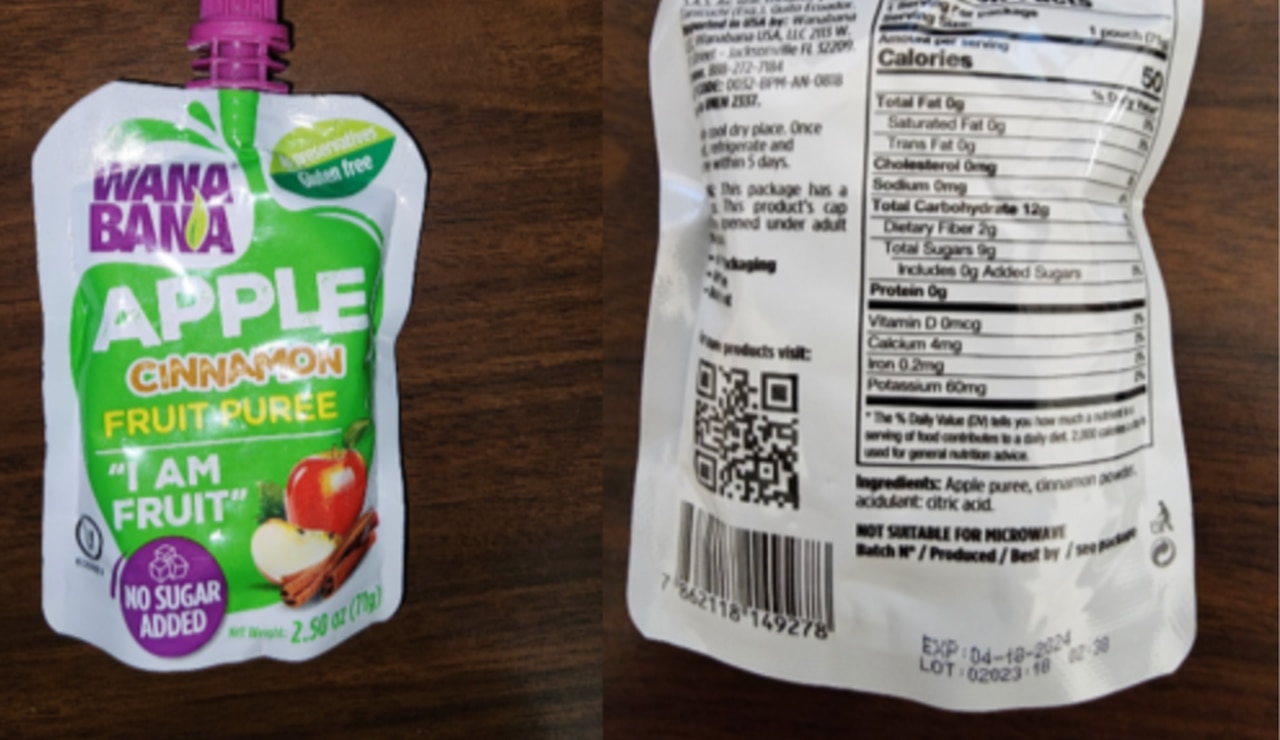 More fruit pouches for kids are recalled due to illnesses linked to lead