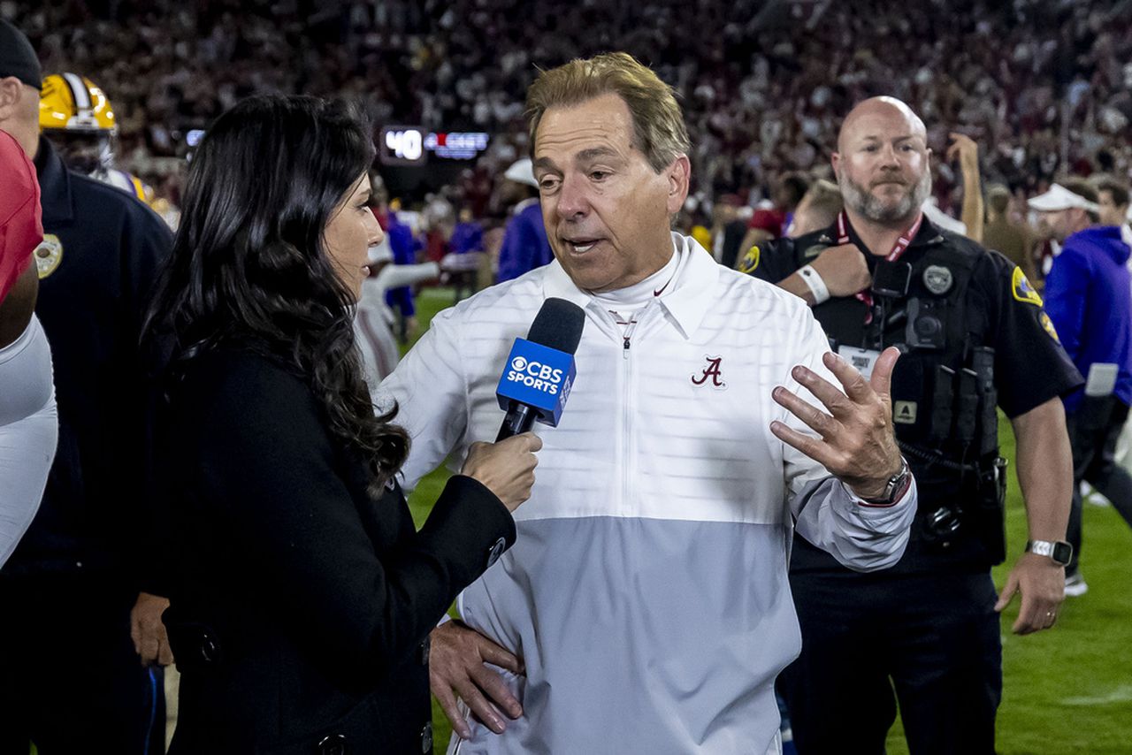 Nick Saban burst a blood vessel coaching this team. Is that how he defines content?