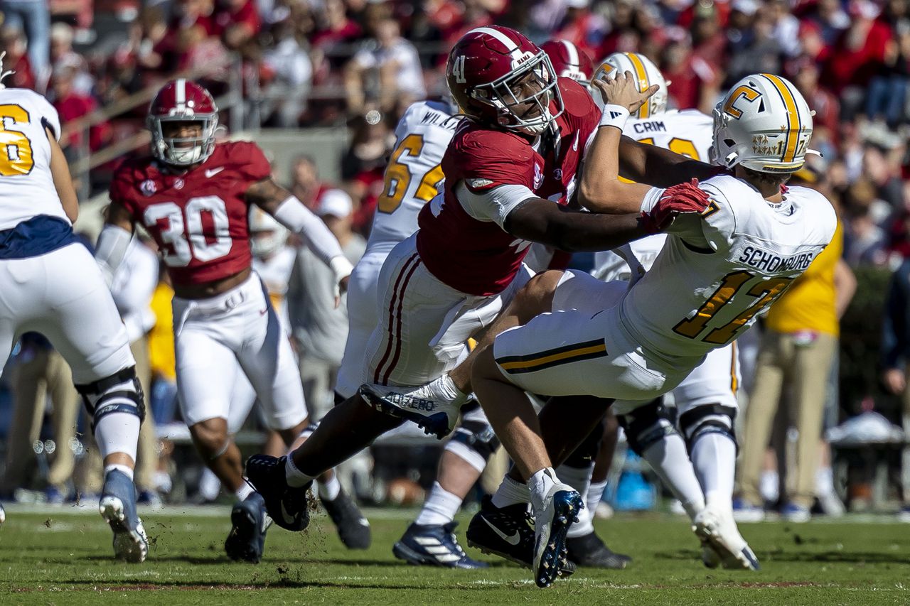 Saban on Chris Braswell's targeting flag, ejection: 'You gotta see what you hit'