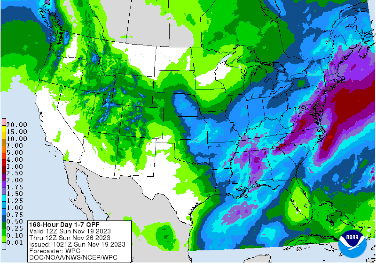 7 day precip outlook