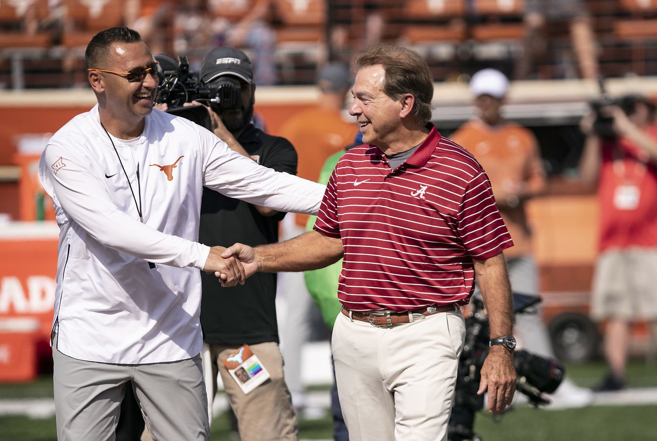 Steve Sarkisian cites Alabama win in making CFP case for Texas: âBest win in the country right nowâ