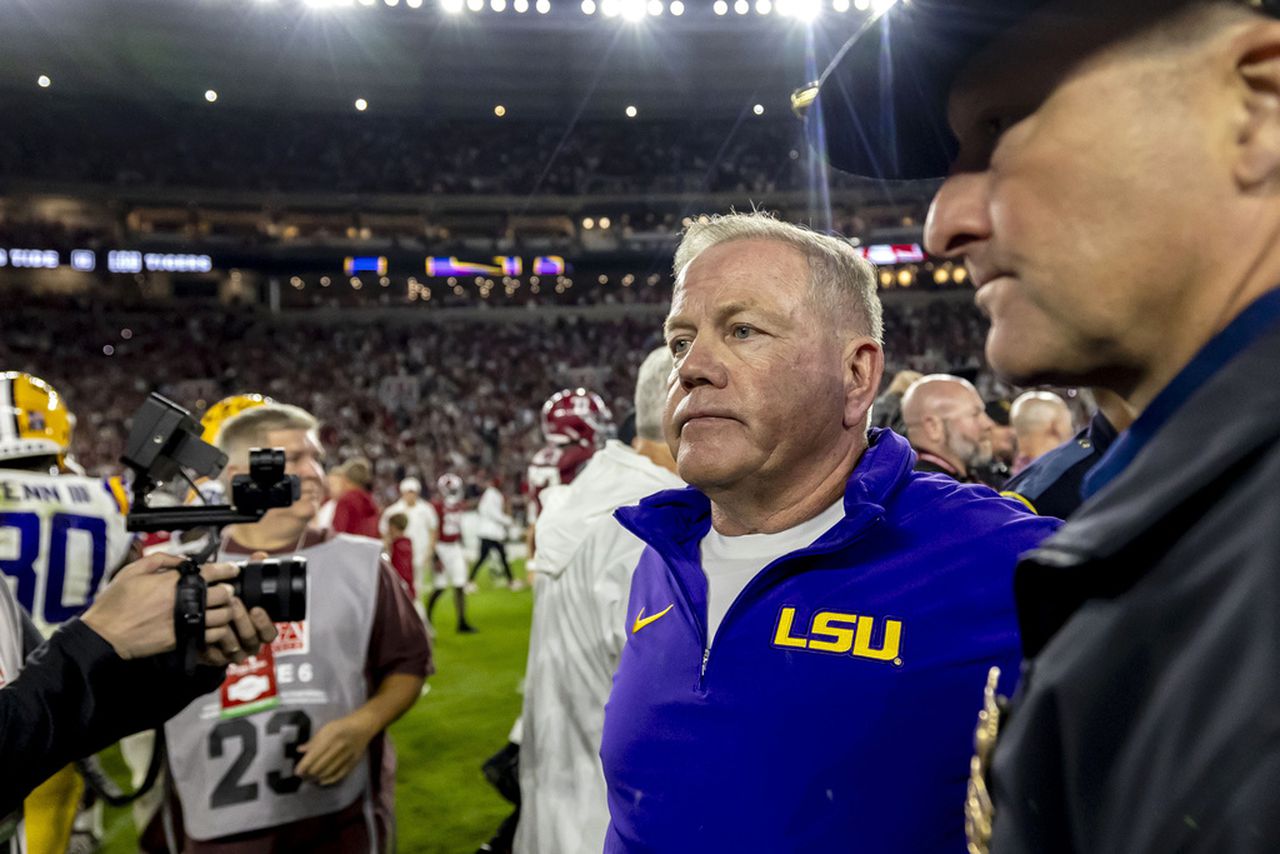 What LSU's Brian Kelly said after losing SEC West matchup vs. Alabama