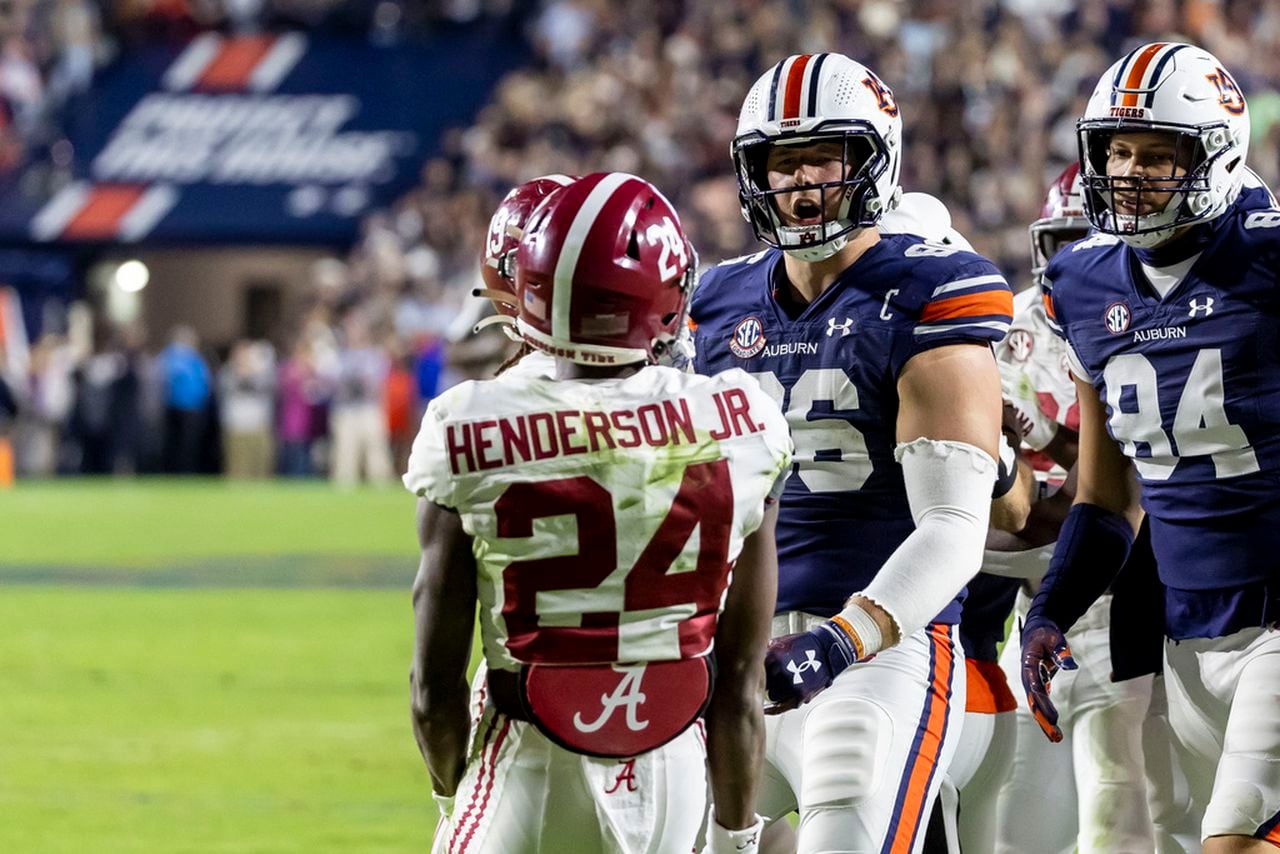 Where is Auburn projected to play its bowl game after Iron Bowl loss