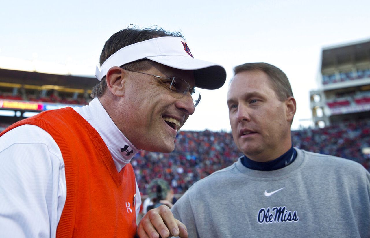 Why did Hugh Freeze call former Auburn head coach Gus Malzahn before the Iron Bowl?