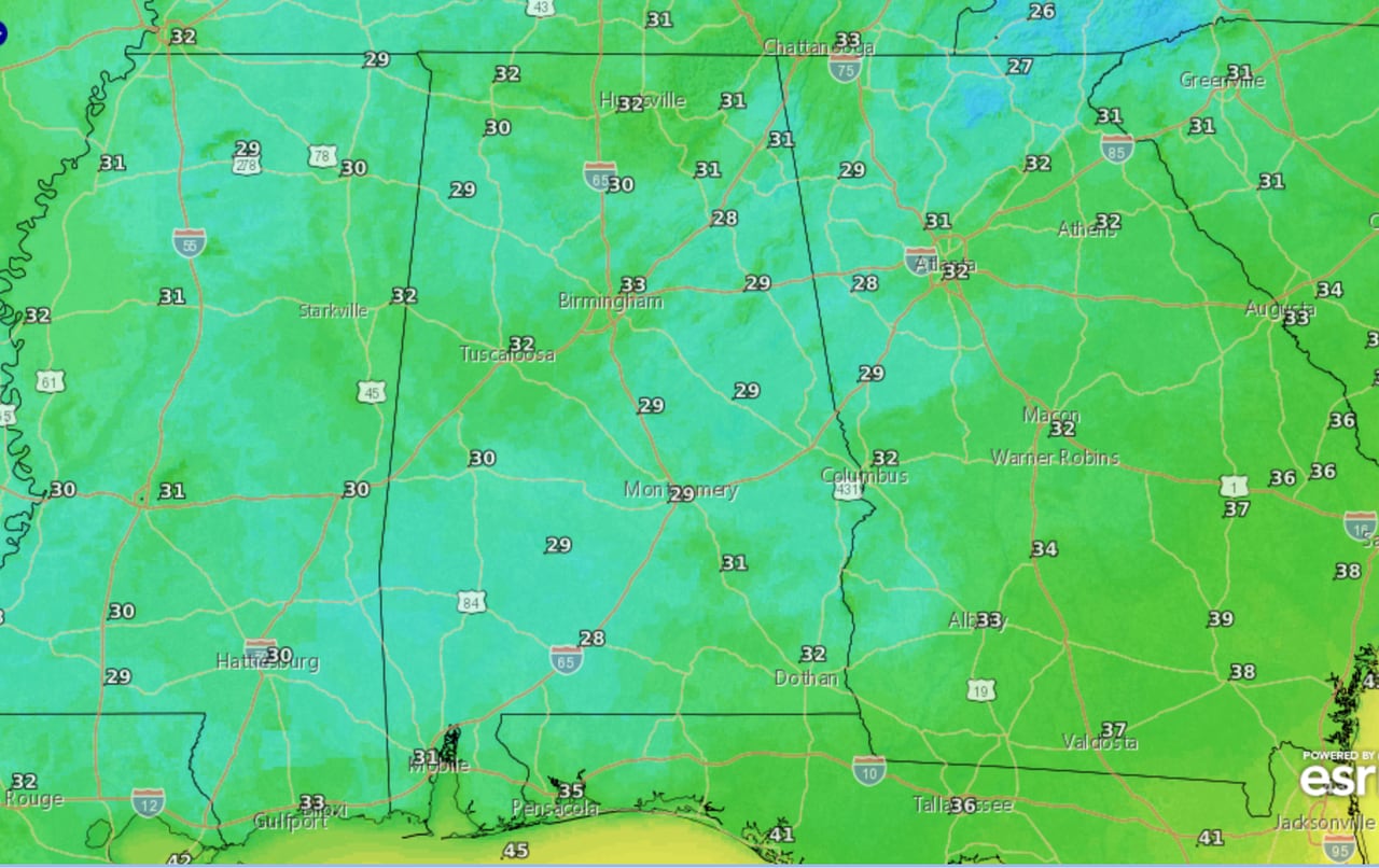 Alabama could see snowflakes, but no accumulations