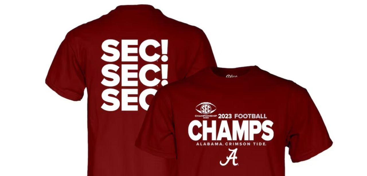 Alabama Crimson Tide SEC Champs gear now available; Get it here