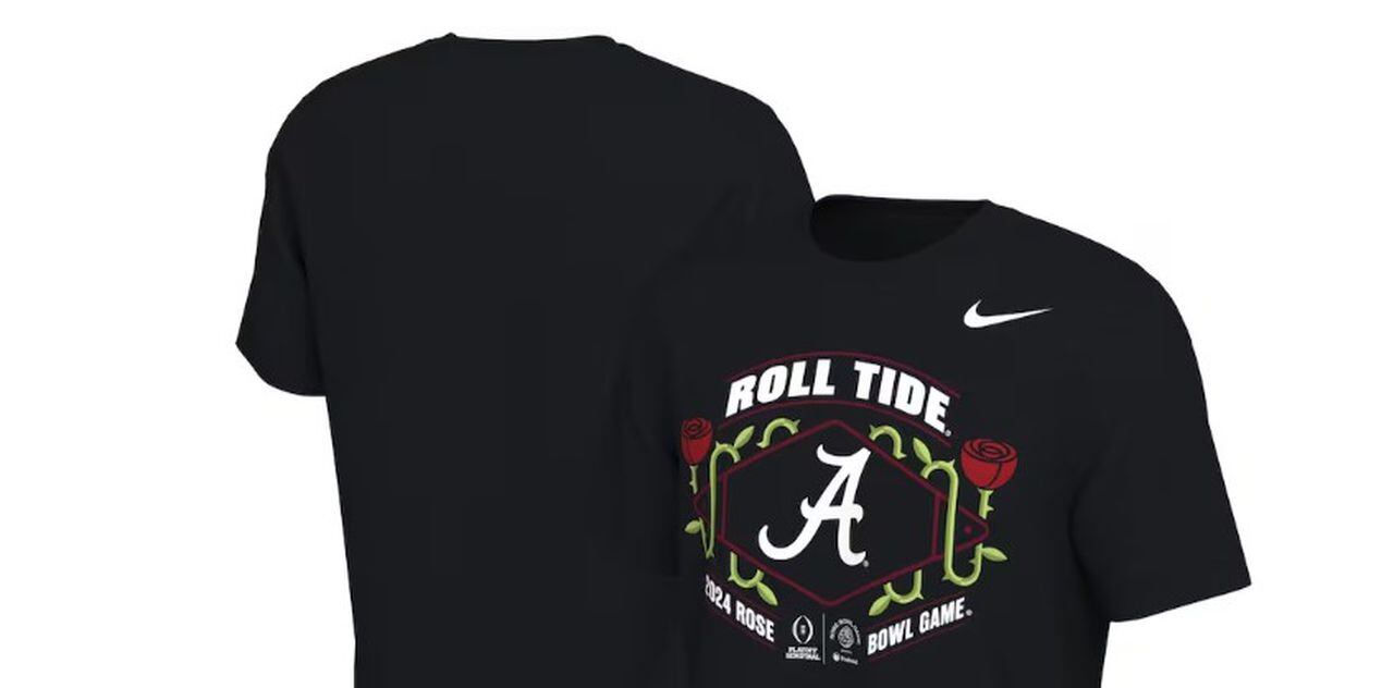 Alabama Rose Bowl black T-shirt