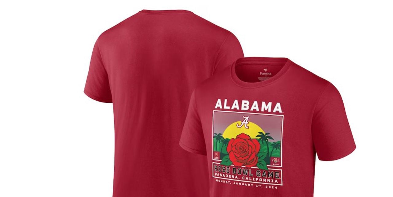 Alabama crimson Rose Bowl shirt