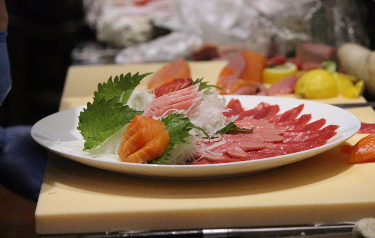 Plate of Sashimi at Nori Thai and Sushi