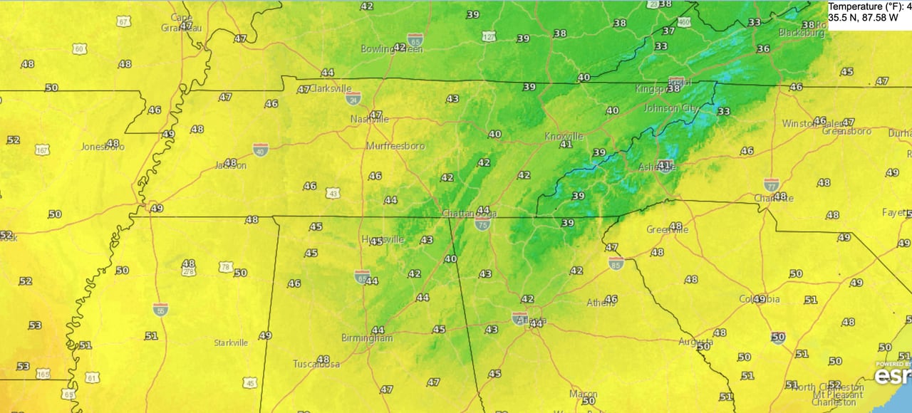 Auburn football weather: Chilly in Nashville for Tigers