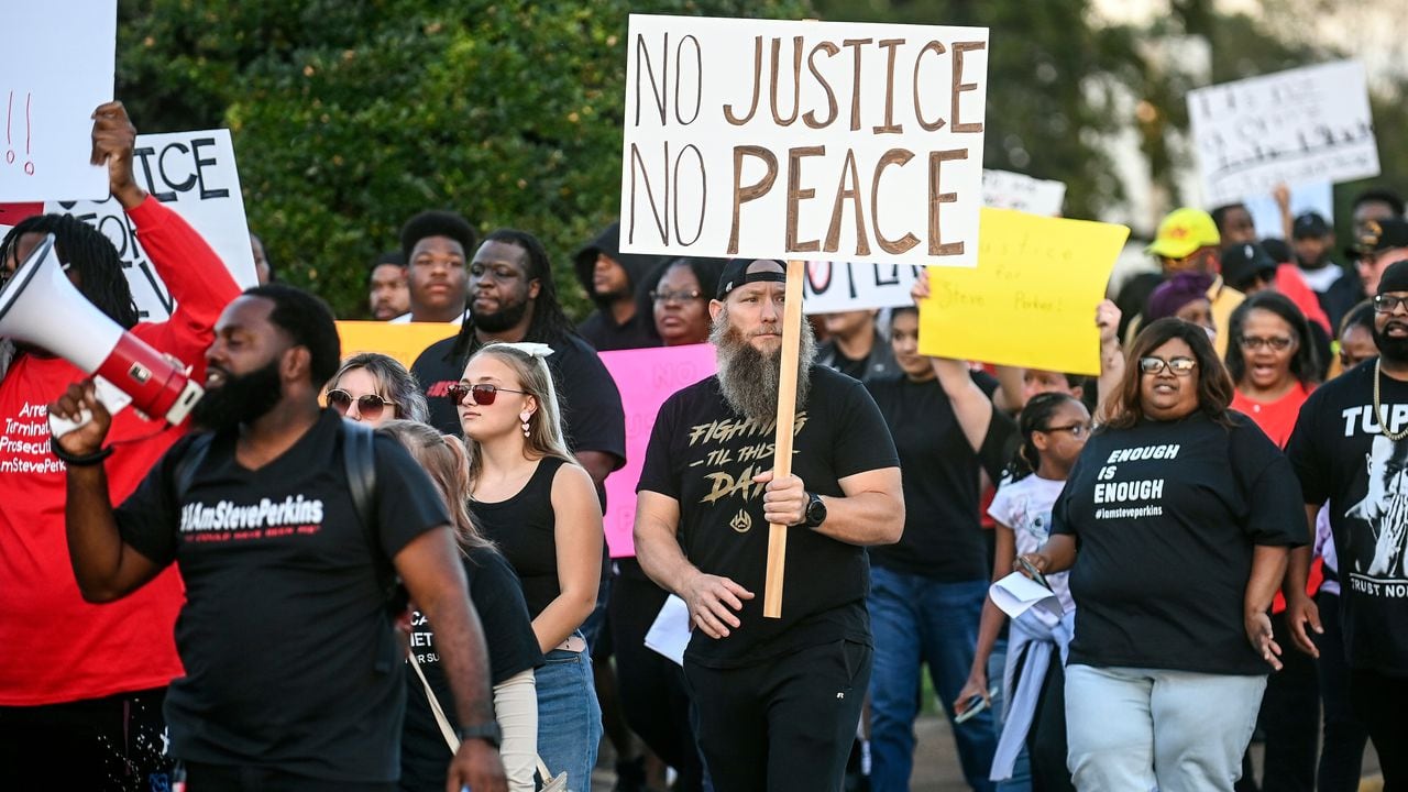 Stephen Perkins protest