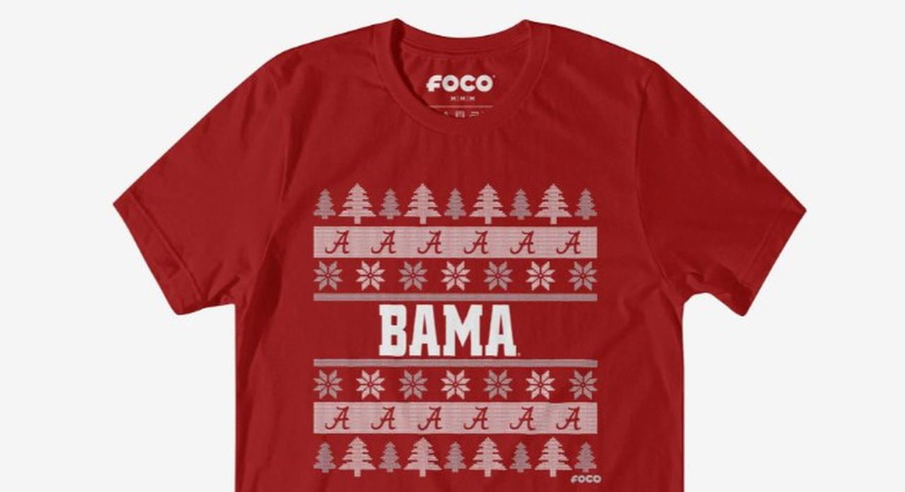 Get your Alabama Crimson Tide holiday sweater T-shirt