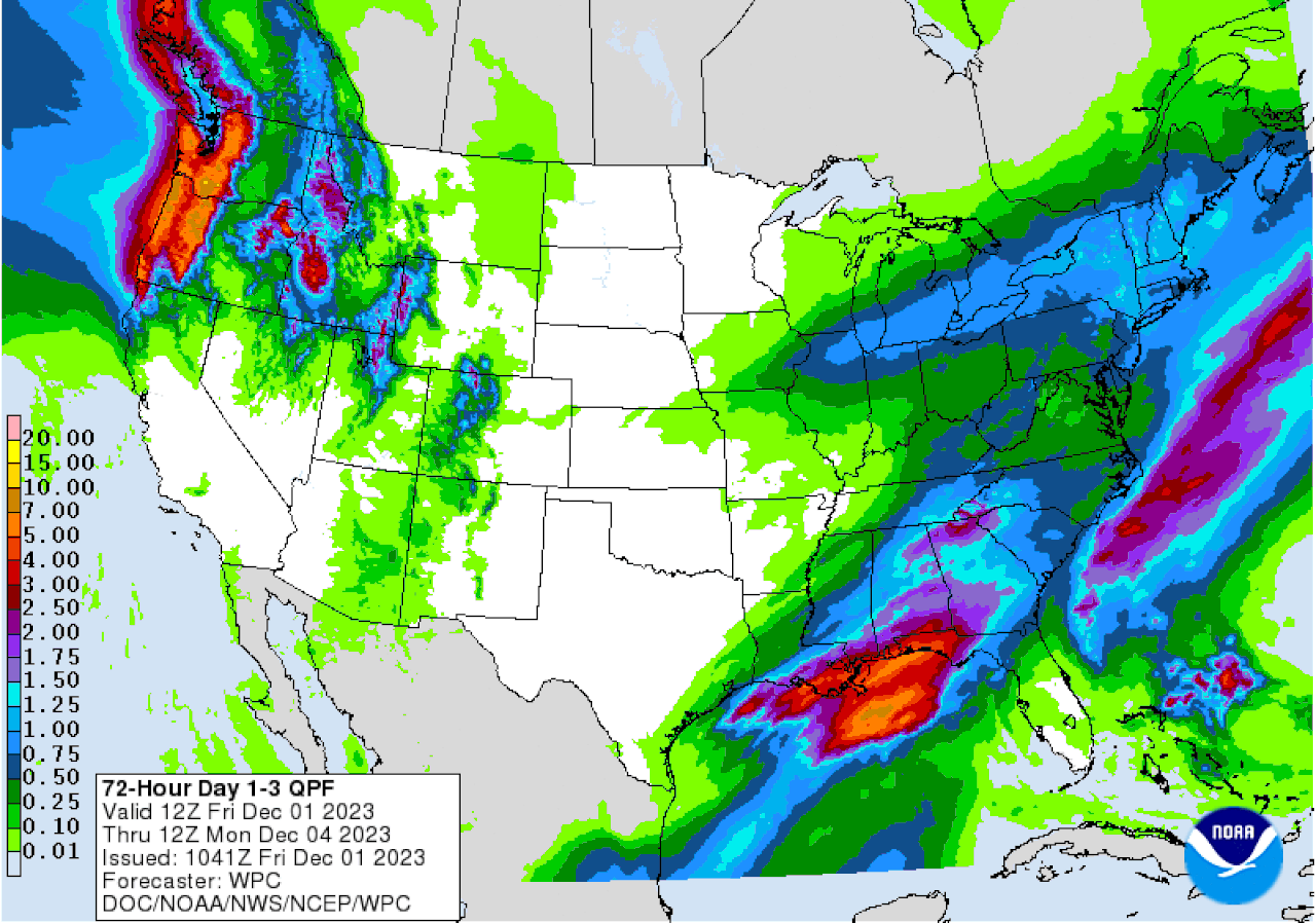 3 day precipitation outlook