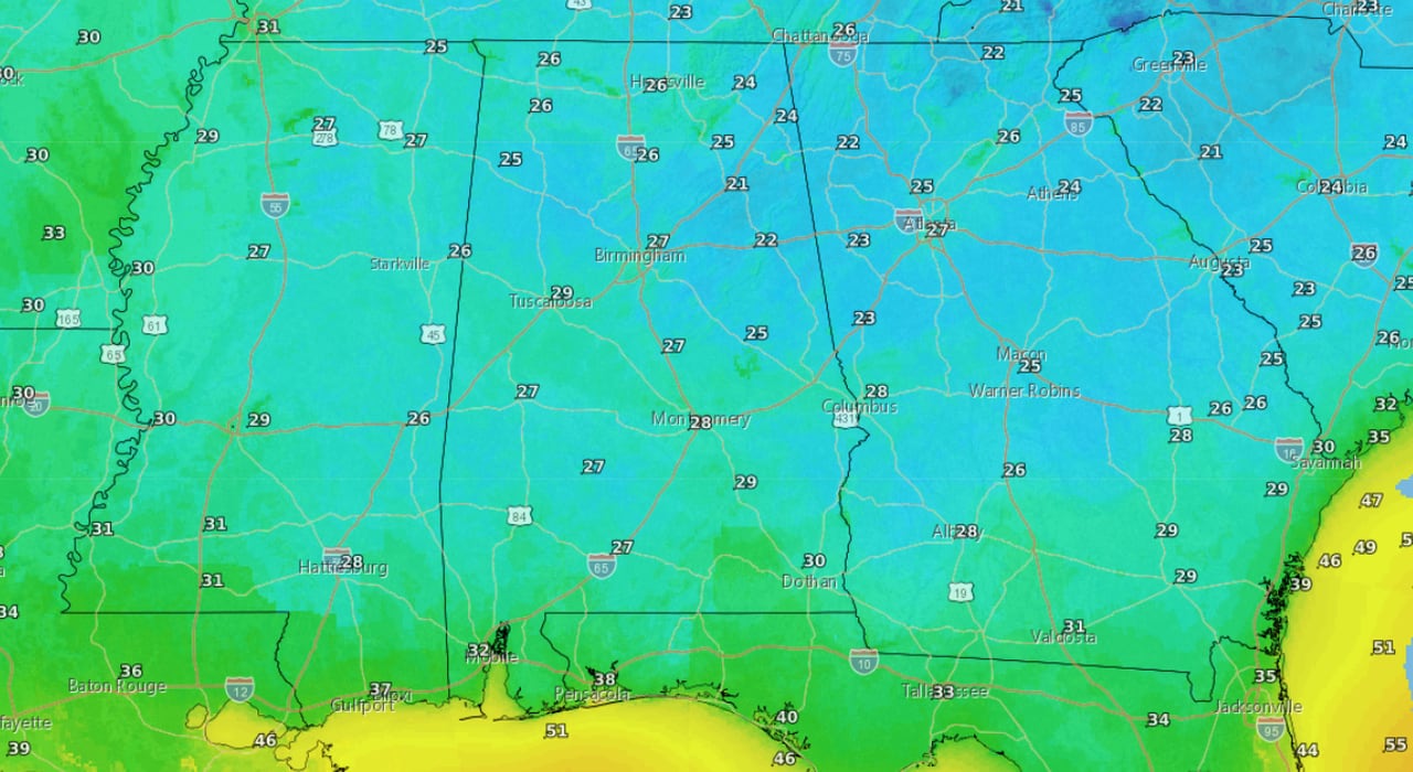 More cold coming: Which night will be Alabamaâs coldest this week?