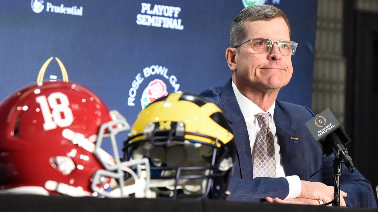 Nick Saban Jim Harbaugh Rose Bowl Press Conference 2023