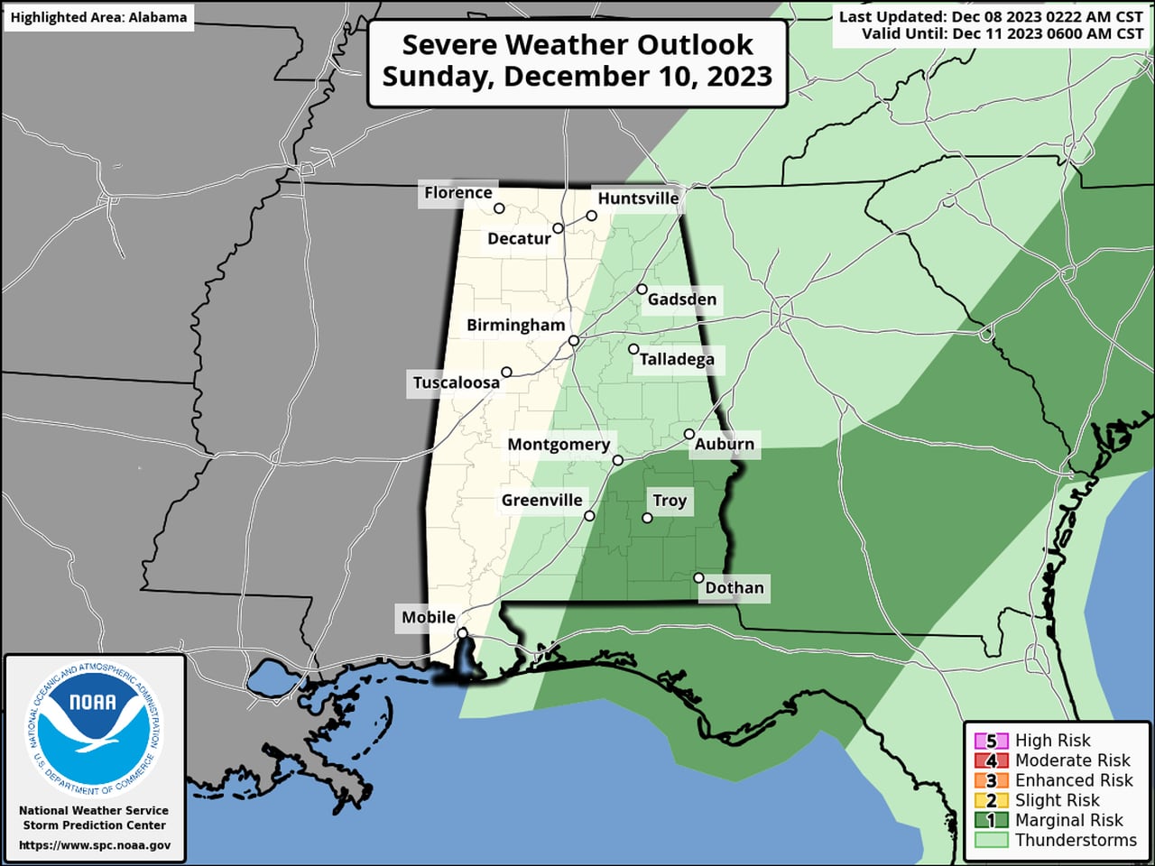 Sunday severe weather outlook