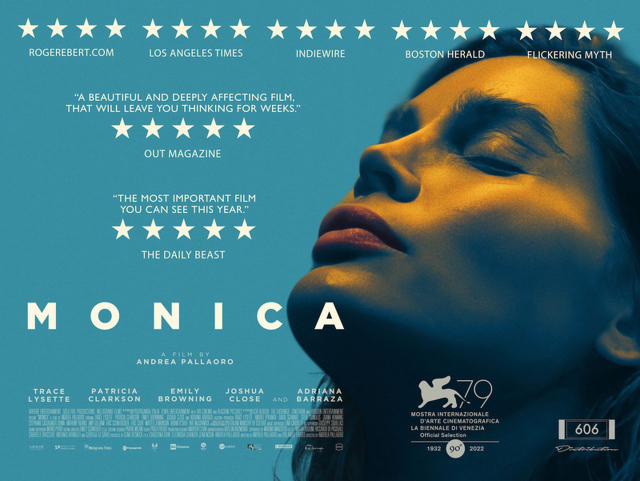 'Monica' key art with Trace Lysette.