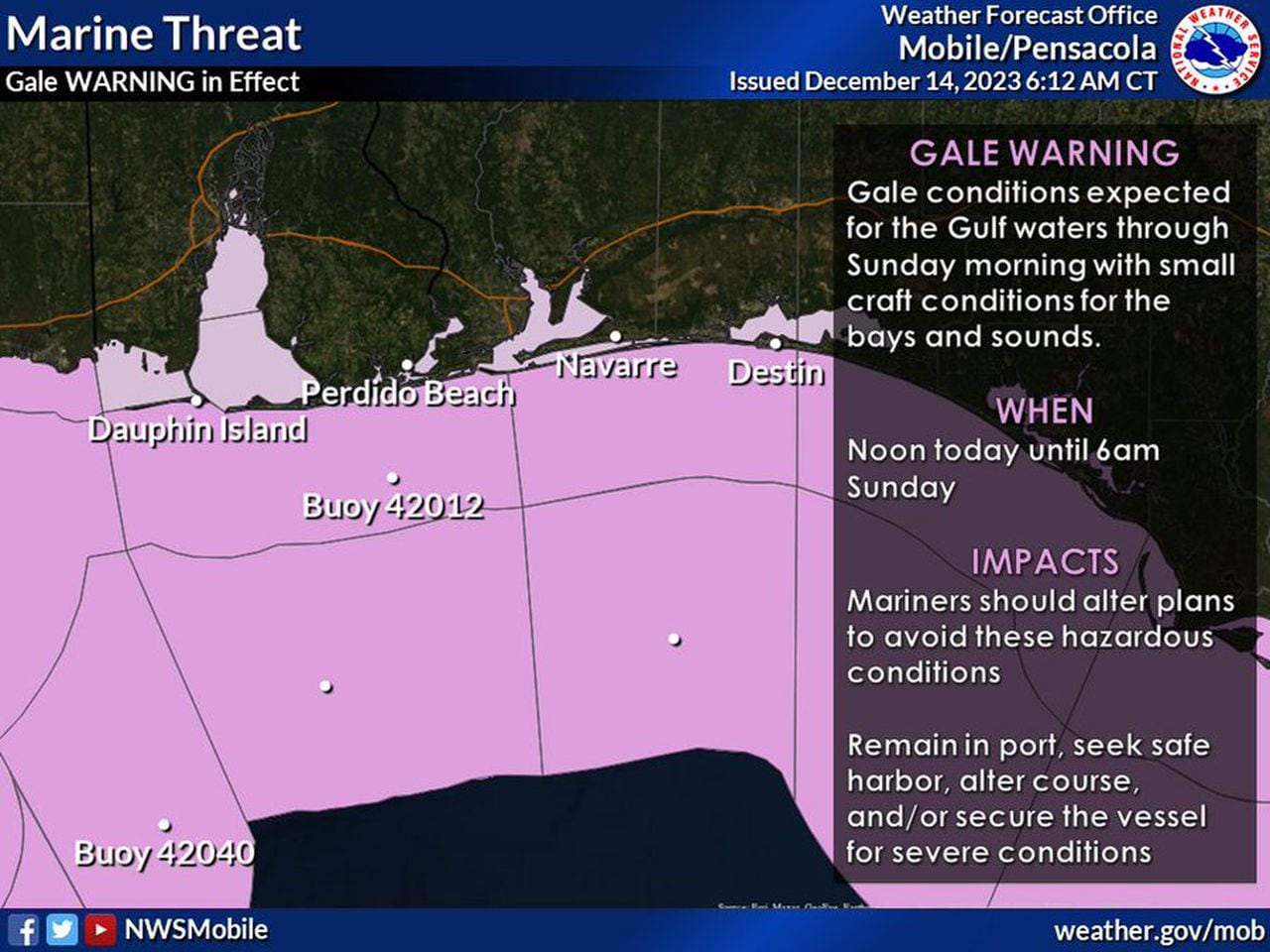 Gale warning