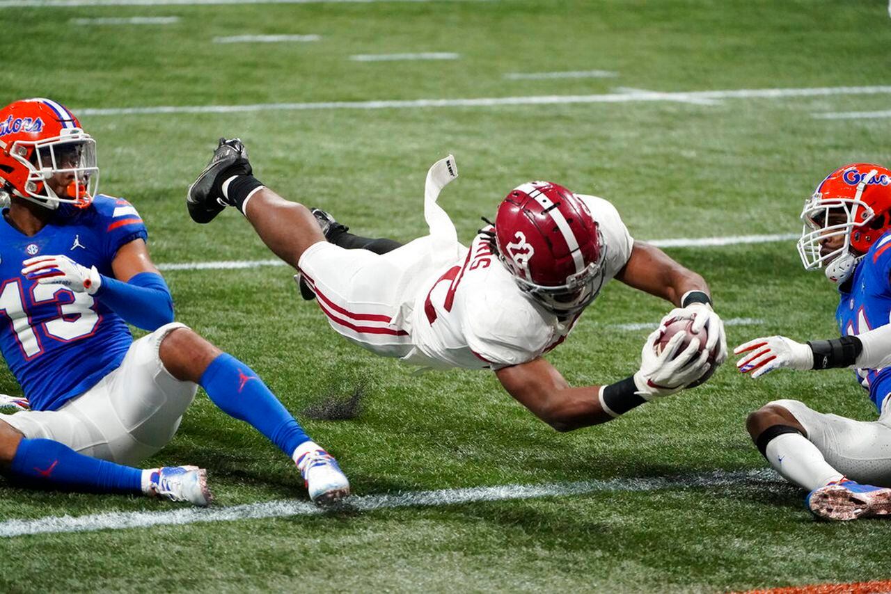 Alabama running back Najee Harris