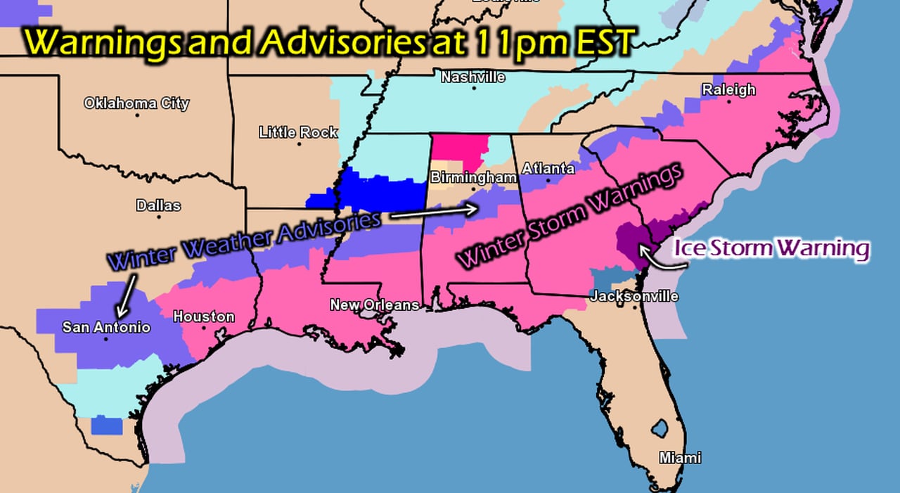 Snowmaggedon 2014 warnings