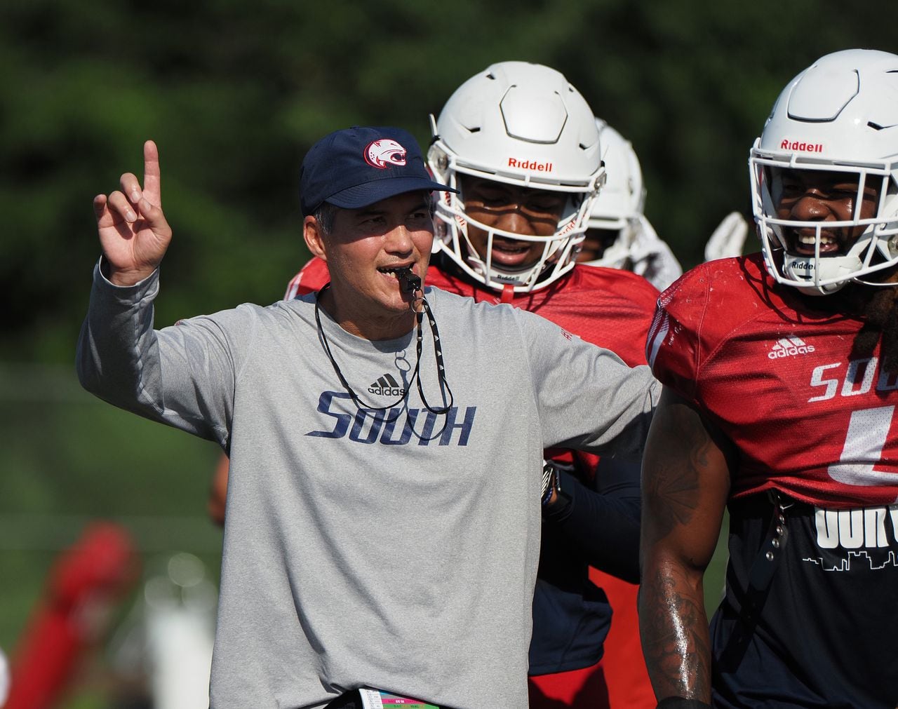 South Alabama football practice