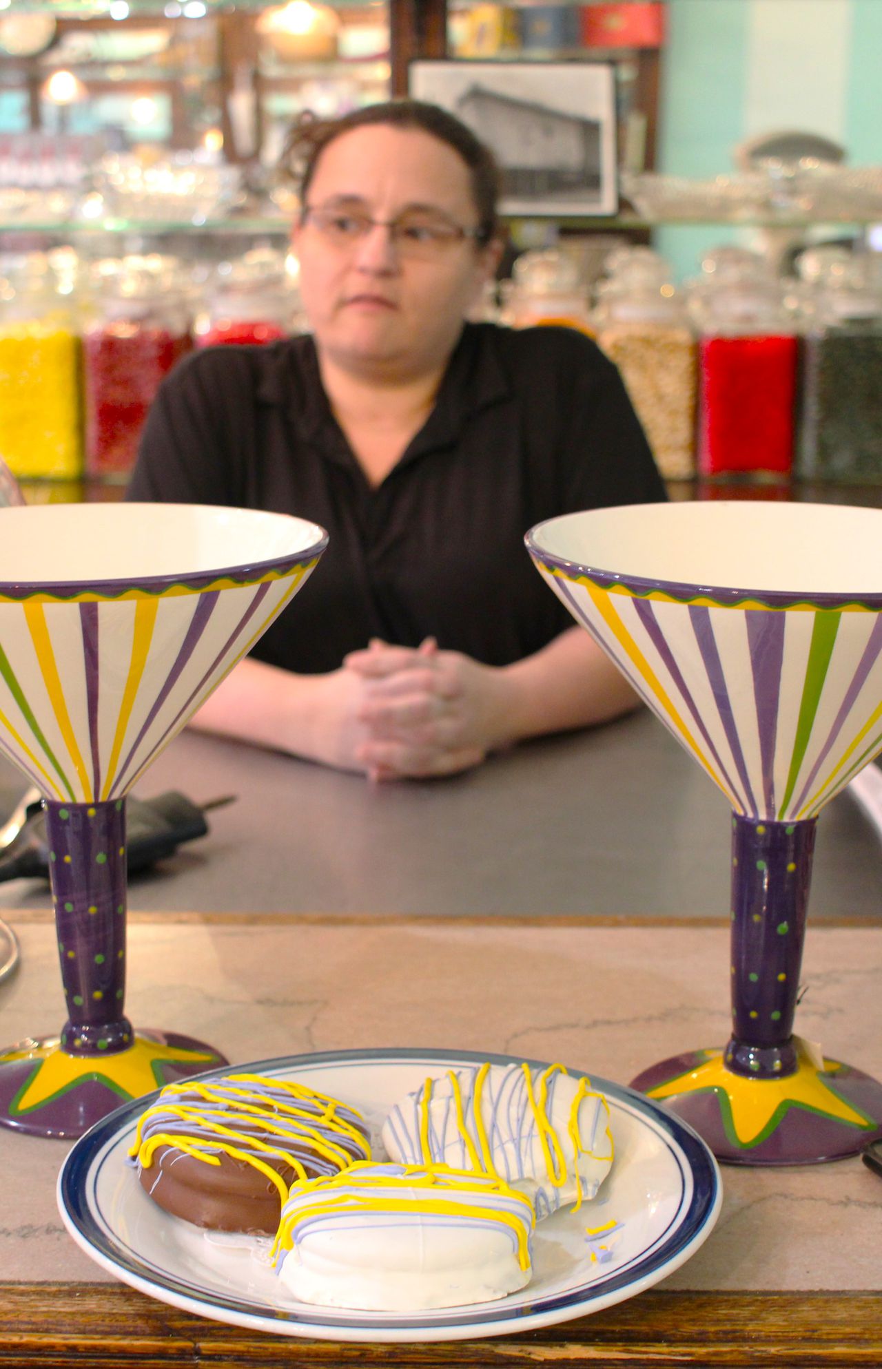 Three Georges owner Scott Gonzalez said that turning a standard Mardi Gras treat into a delicacy is an example of "if you can't beat 'em, join 'em."