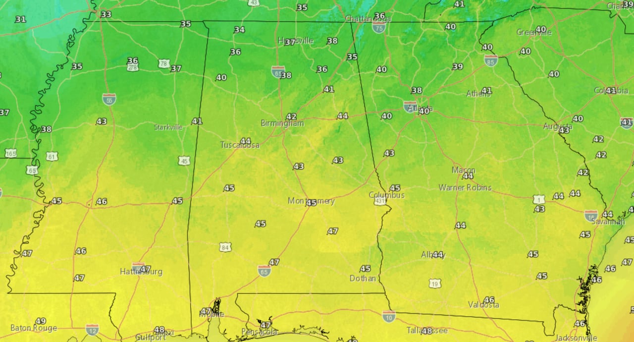 Cold weather, burst pipes extend across much of Alabama, U.S.