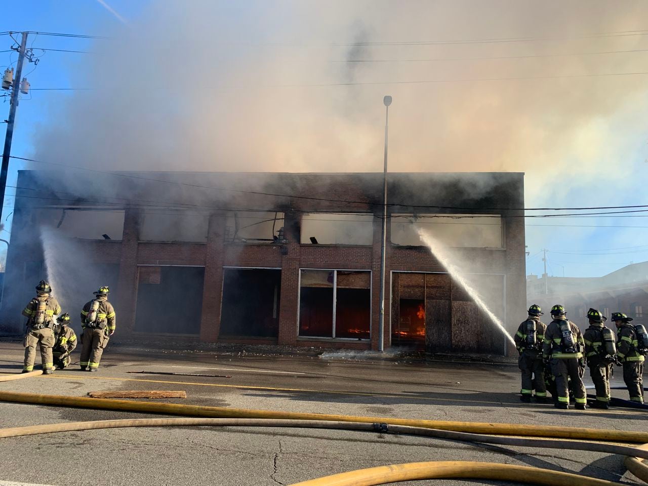 Fire at vacant Birmingham building sends plume of smoke over the city