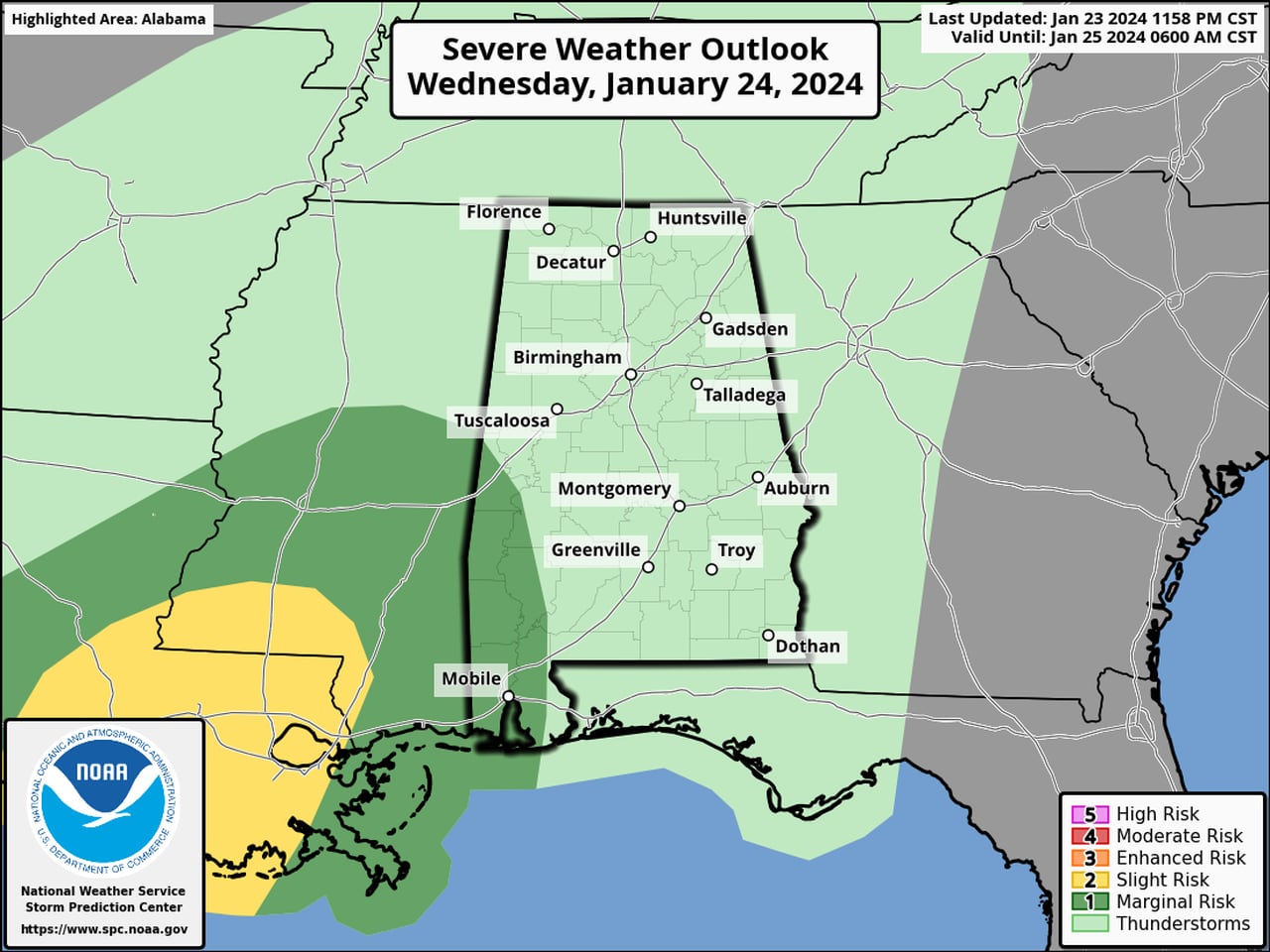 Wednesday severe outlook