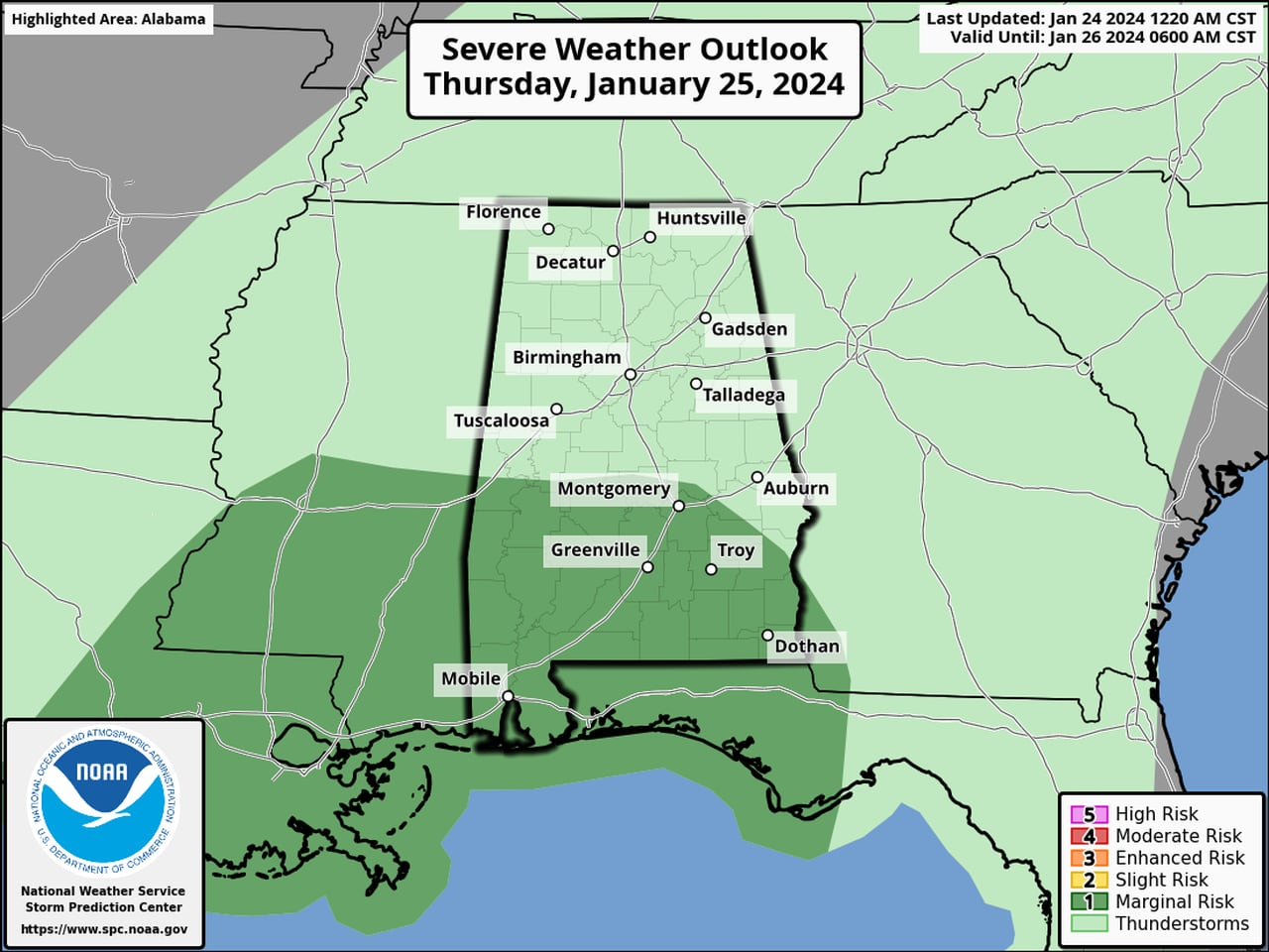 Thursday severe outlook